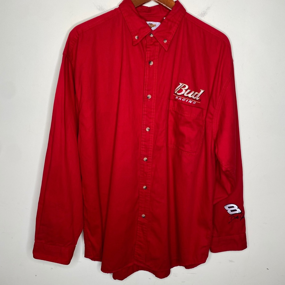Vintage Winner's Circle XXL Dale Jr. #8 Budweiser 100% Cotton Red Shirt